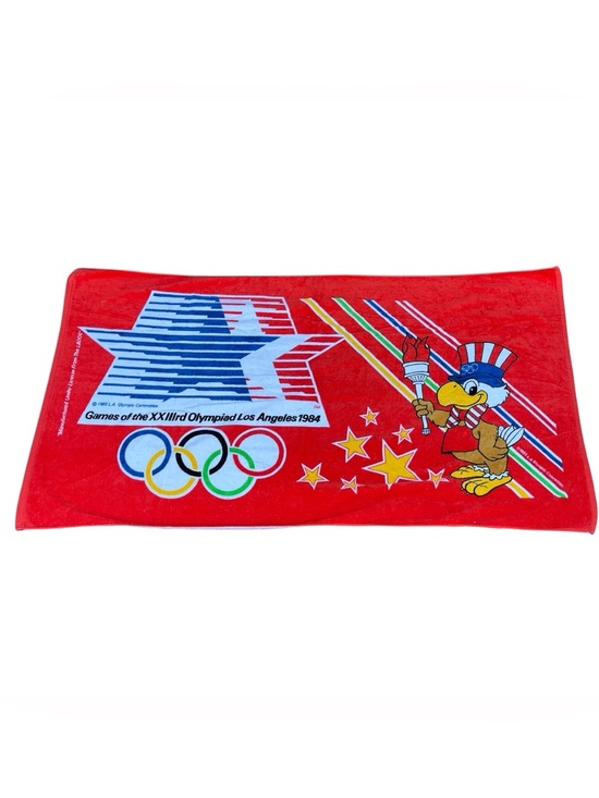 Other - 1984 LA Olympics Towel Sam Eagle Beach Pool Swim Gym Summer Games Los Angeles